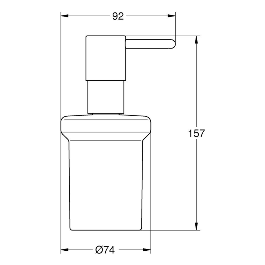 GROHE 41188000 - Dávkovač mydla QUICKFIX START 160 ml lesklý chróm