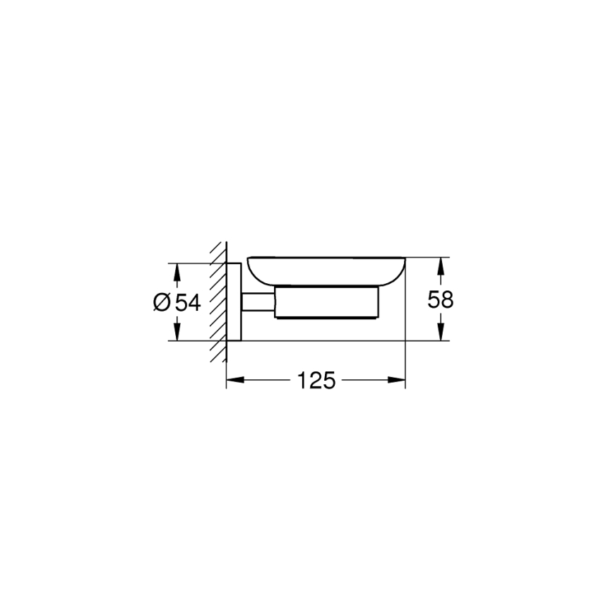 GROHE 41193000 - Miska na mydlo ESSENTIALS lesklý chróm