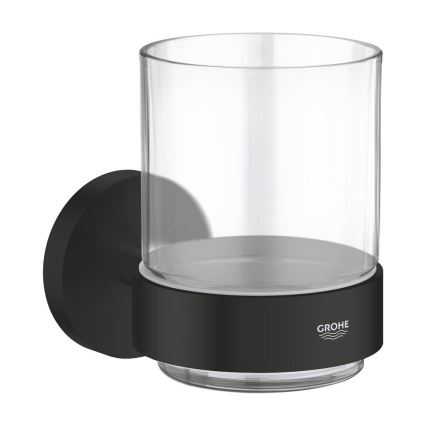 GROHE 411942430 - Sklenený pohár s držiakom START čierny