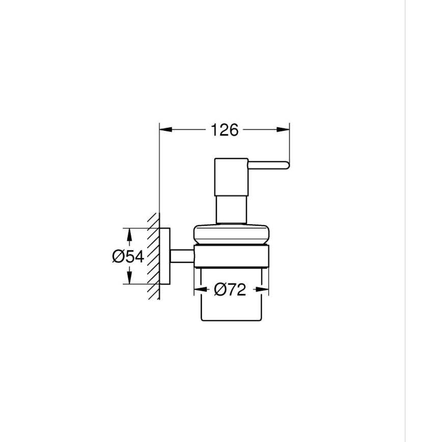GROHE 411952430 - Dávkovač tekutého mydla START 160 ml lesklý chróm