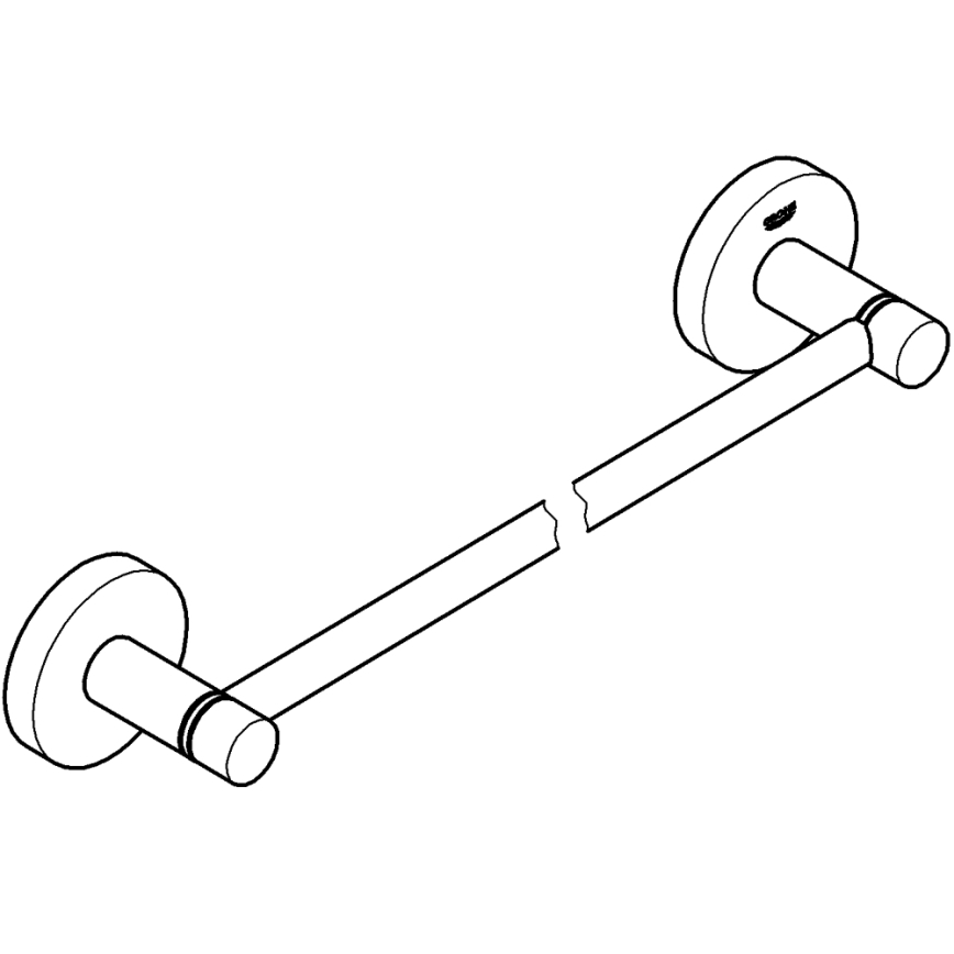 GROHE 41197DC0 - Držiak na uteráky START 504 mm nerezová oceľ