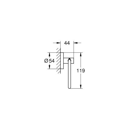 GROHE 41200000 - Držiak toaletného papiera START, lesklý chróm