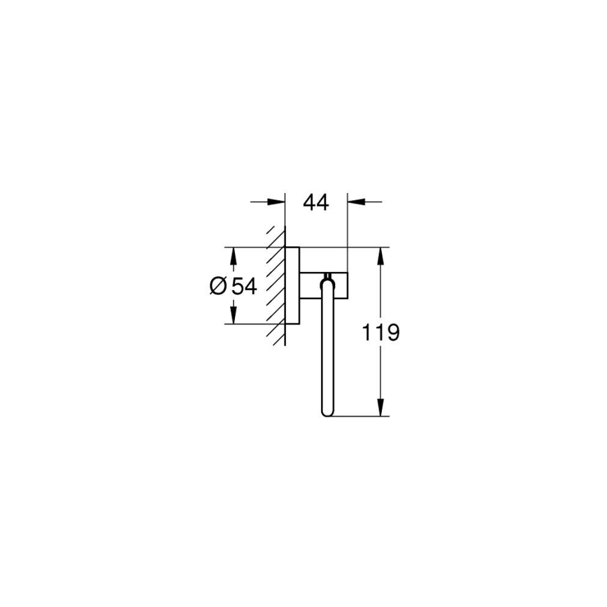 GROHE 41200000 - Držiak toaletného papiera START, lesklý chróm