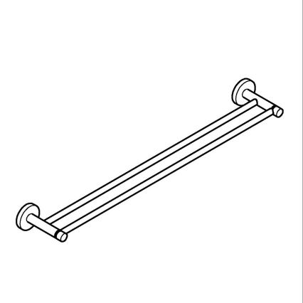 GROHE 41203000 - Dvojramenný držiak na uteráky START 654 mm lesklý chróm