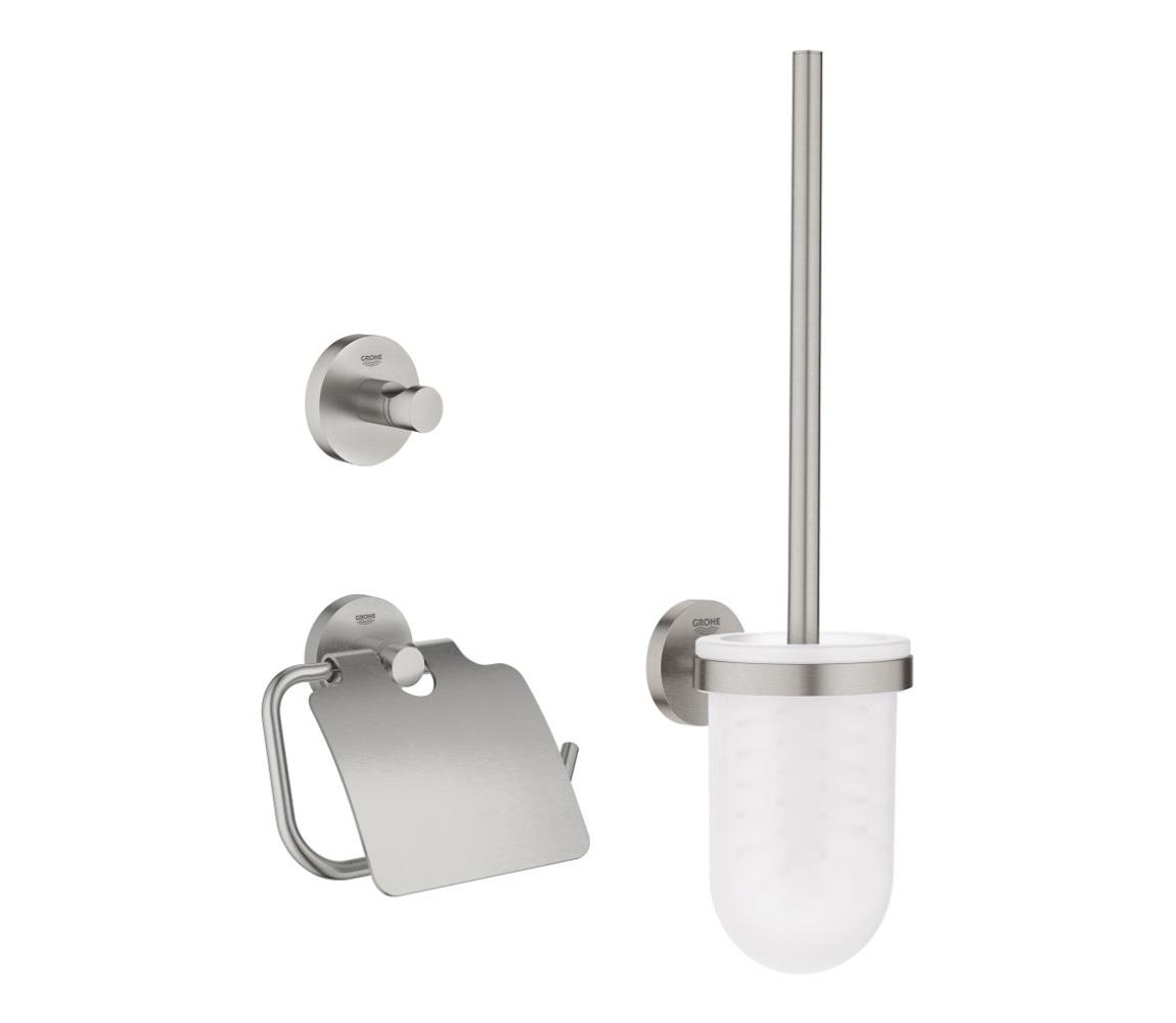 GROHE 41204DC0 - Sada doplnkov na WC 3 v 1 START, nerez 41204DC0