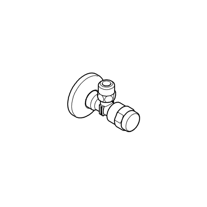 GROHE 41263000 - Rohový ventil EGAPLUS DN 15, lesklý chróm