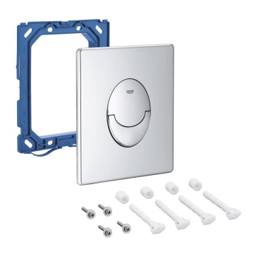 GROHE 42304000 - Splachovacie tlačidlo SKATE AIR 156 × 197 mm lesklý chróm