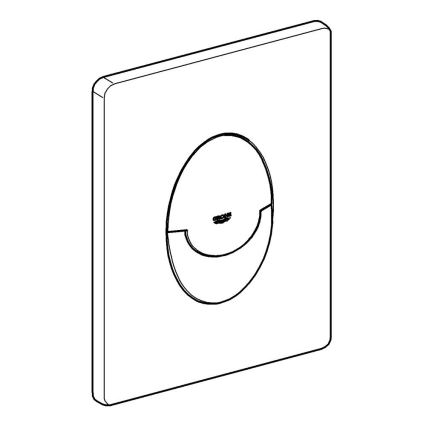 GROHE 42304000 - Splachovacie tlačidlo SKATE AIR 156 × 197 mm lesklý chróm