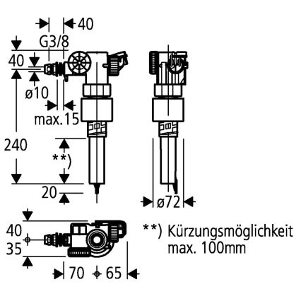 GROHE 43537000 - plniaci ventil, lesklý chróm