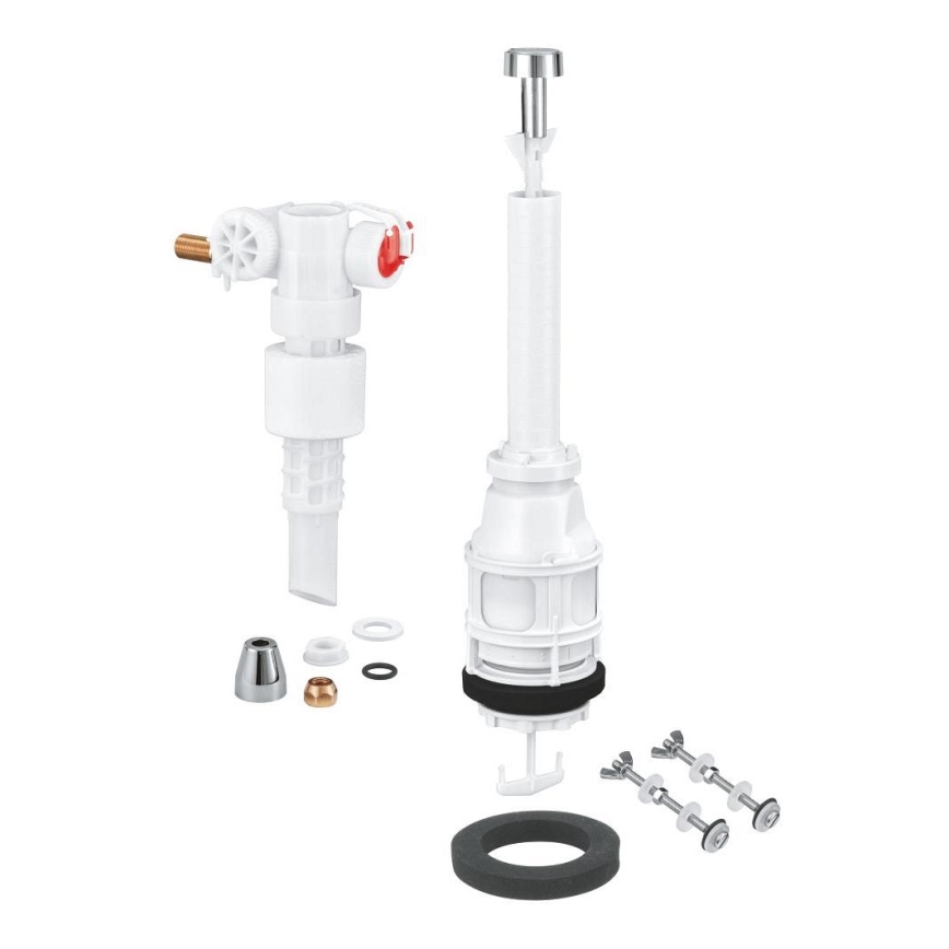 GROHE 43907PI0 - Výmenná sada pre keramické splachovacie nádržky, matný chróm