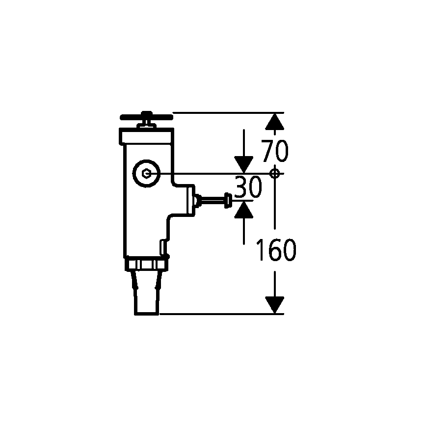 GROHE 43996000 - Tlakový splachovací ventil RONDO 3” lesklý chróm