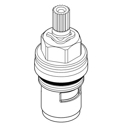 GROHE 45346000 - Keramická kartuša DN 15, lesklý chróm