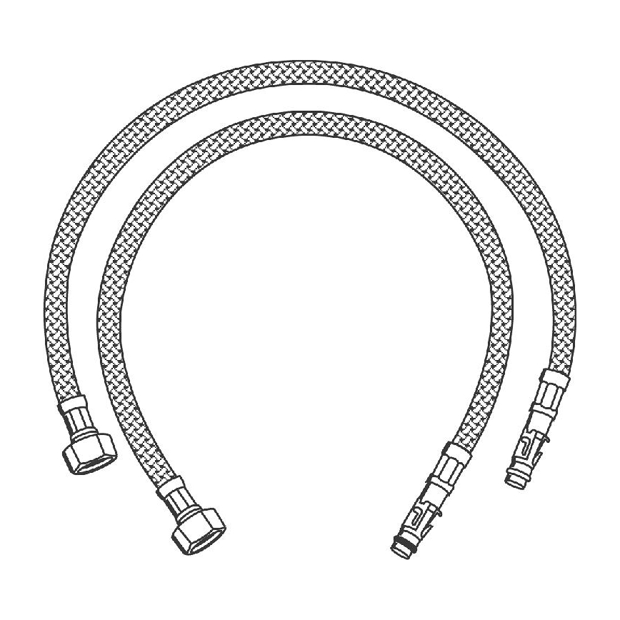 GROHE 45484000 - Pripojovací flexi hadica 470 mosadz/lesklý chróm