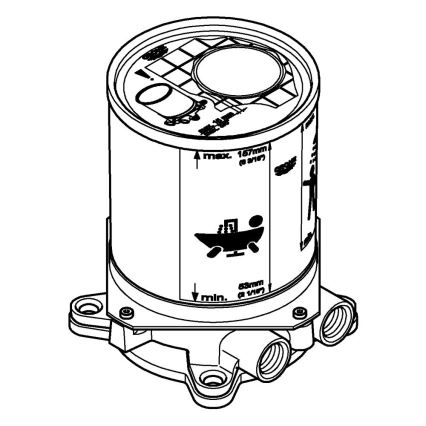 GROHE 45984001 - Podomietková súprava DN 15, mosadz