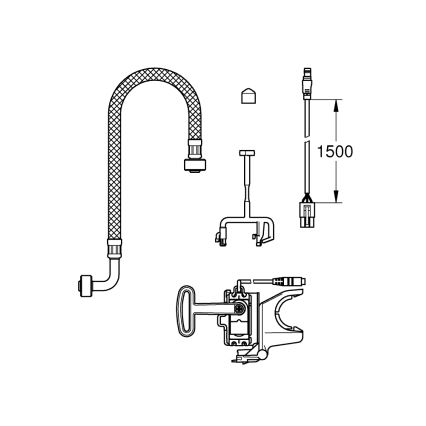 GROHE 46944001 - Inštalačná sada SENSIA ARENA biela