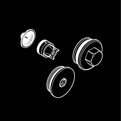 GROHE 47753000 - Spätná klapka lesklý chróm