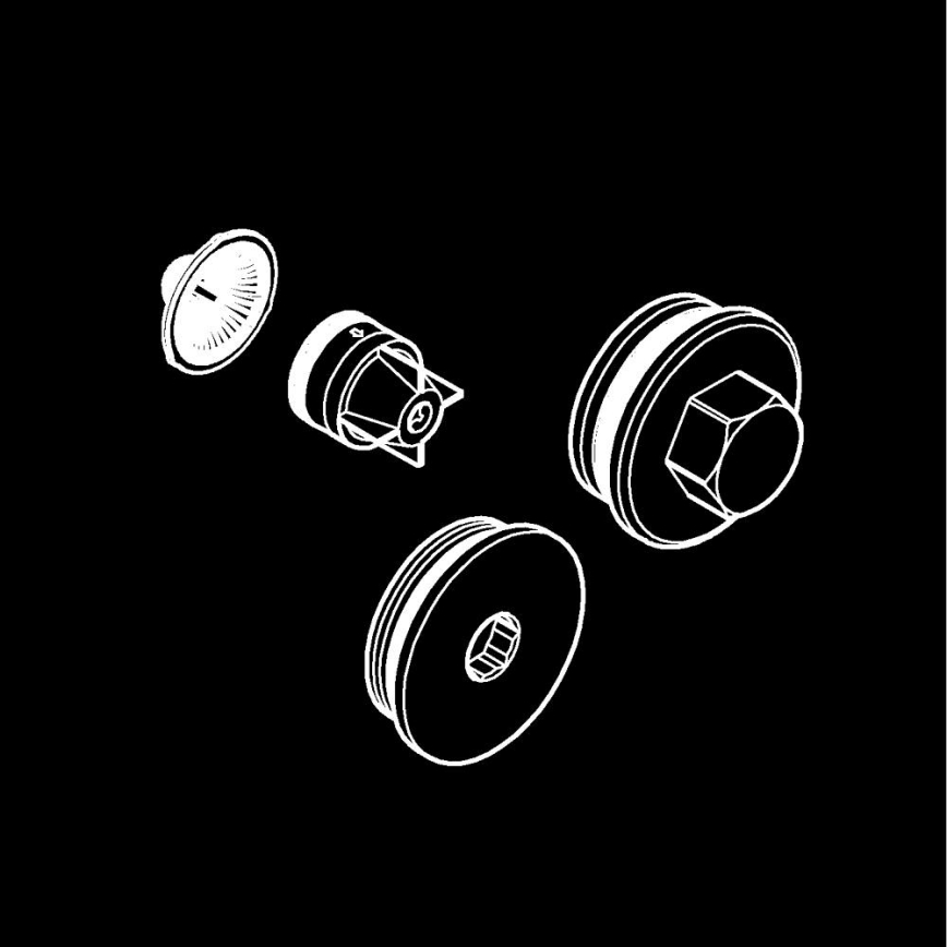 GROHE 47753000 - Spätná klapka lesklý chróm