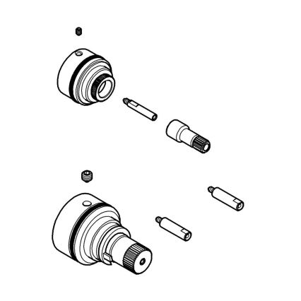 GROHE 47781000 - Predlžovacia sada 27,5 mm lesklý chróm