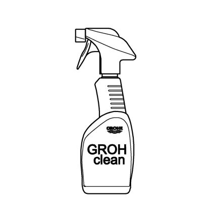 GROHE 48166000 - Čistiaci prostriedok GROHCLEAN 500 ml nerez