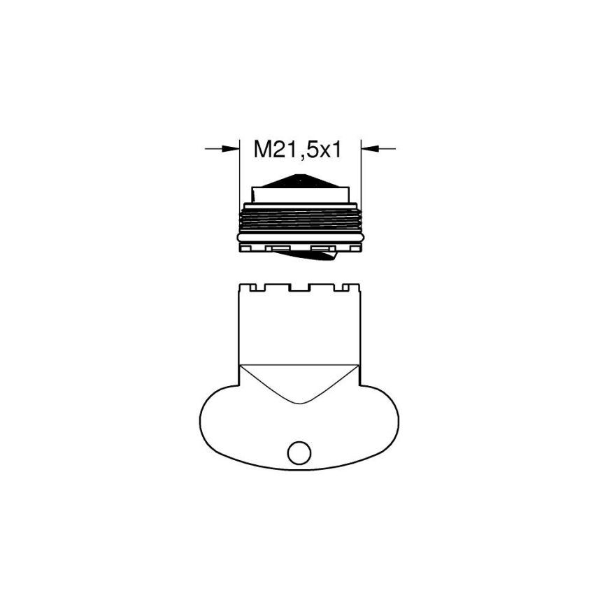 GROHE 48270000 - Perlátor AquaGuide M 21,5 × 1 lesklý chróm