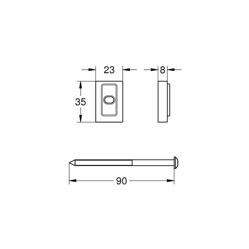 GROHE 48606001 - Vymezovacia podložka VITALIO UNIVERSAL lesklý chróm