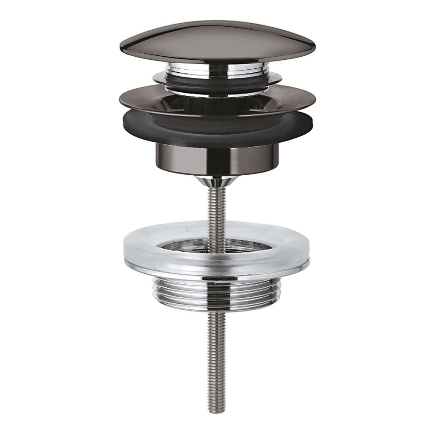 GROHE 65807A00 - Odpadová súprava s uzáverom pre umývadlá s prepadom, grafit