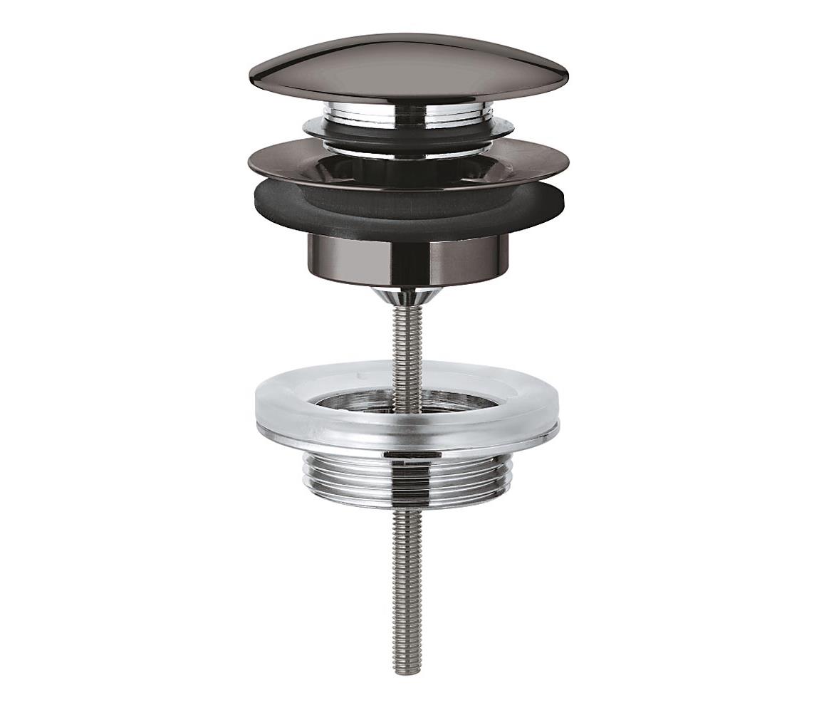 GROHE 65807A00 - Odpadová súprava s uzáverom pre umývadlá s prepadom, grafit 65807A00