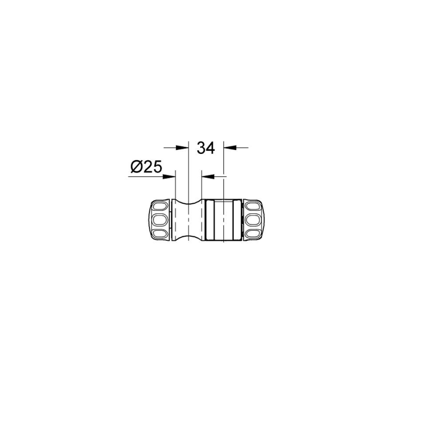 GROHE 7659000 - Jazdec pre sprchové tyče TEMPESTA 24,7 mm lesklý chróm