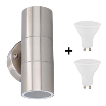 Grundig 07531 - LED Vonkajšie nástenné svietidlo 2xGU10/4W/230V IP44