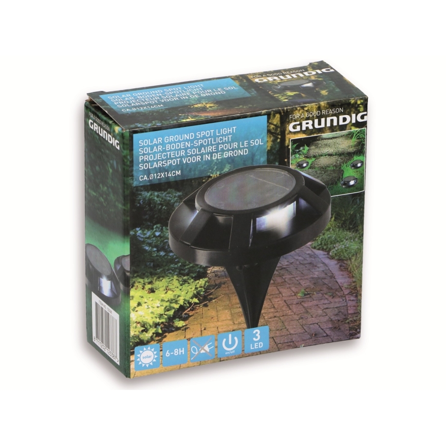 Grundig 12338 - LED Solárne svietidlo 3xLED/1xAAA 600 mAh