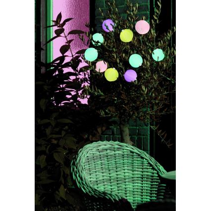 Grundig 14106 - LED Solárna reťaz 2,4m 10xLED/1,2V
