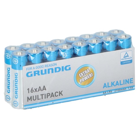 Grundig - 16 ks Alkalická batéria AA/LR6 1,5V