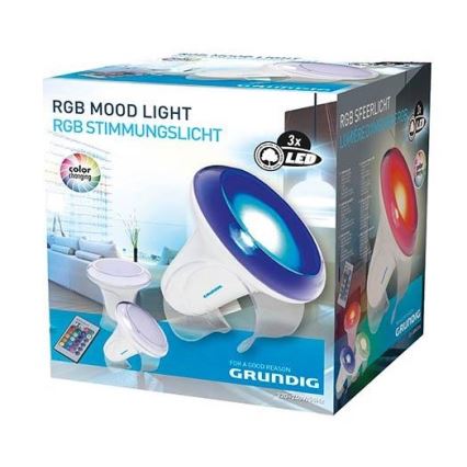 Grundig - LED RGB Stmievateľná stolná lampa LED/1W/230V + diaľkové ovládanie