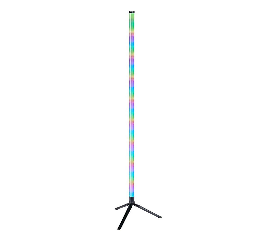 Grundig - LED RGBW stmieiteľná stojacia lampa LED/10W/5V čierna + diaľkové ovládanie 8711252335988