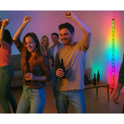 Grundig - LED RGBW Stmievateľná stojacia lampa LED/6W/230V + diaľkové ovládanie