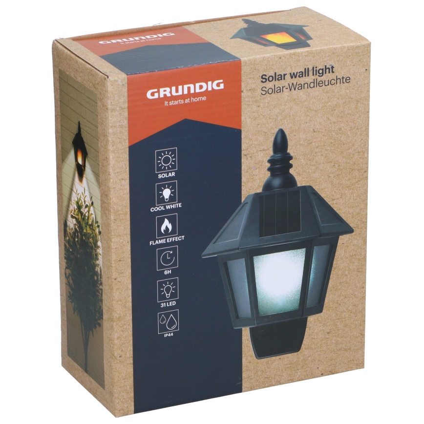 Grundig - LED solárne nástenné svietidlo LED/1,2V 600 mAh IP44