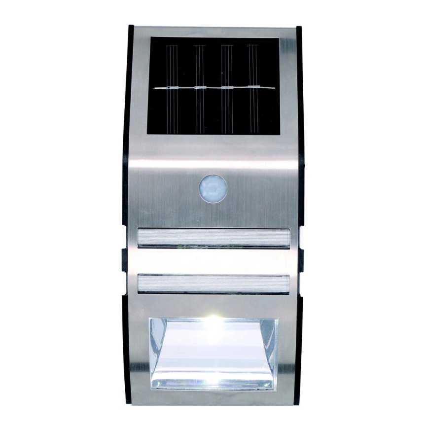Grundig - LED Solárne nástenné svietidlo so senzorom pohybu a súmraku LED/1xAA 600mAh IP64
