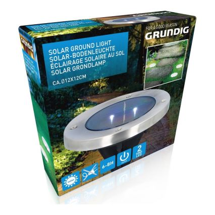 Grundig - LED Solárne svietidlo 2xLED/1,2V 600 mAh