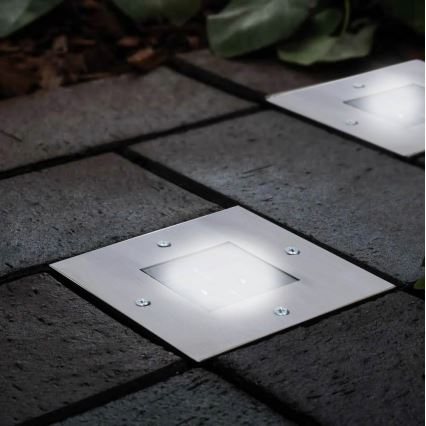 Grundig - LED Solárne zápustné svietidlo 2xLED/1,2V 600mAh IP44