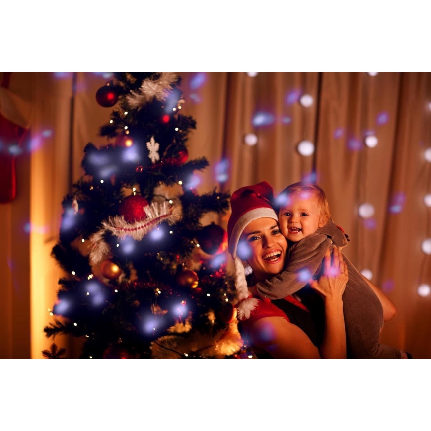 Grundig - LED Vonkajší projektor snehové vločky LED/5W/230V IP44 + diaľkové ovládanie