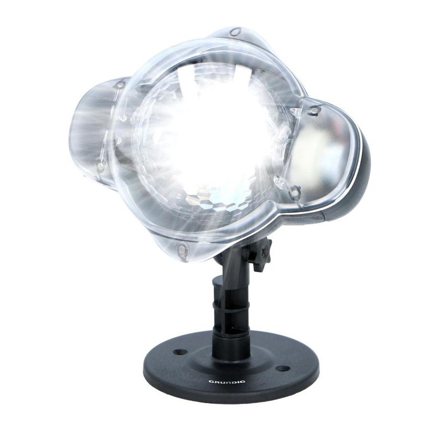 Grundig - LED Vonkajší projektor snehové vločky LED/5W/230V IP44 + diaľkové ovládanie