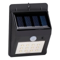 Grundig - Solárne nástenné LED svietidlo s pohybovým senzorom, 1,2 V / 600 mAh, IP44