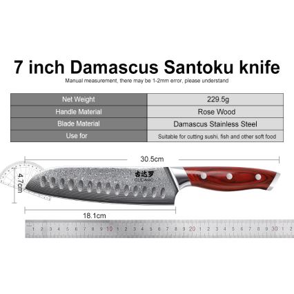 Gudaro - 7-dielna sada kuchynských nožov KENSHO v bloku z akácie
