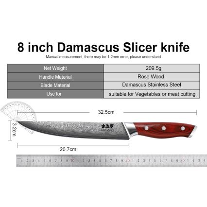 Gudaro - 7-dielna sada kuchynských nožov KENSHO v bloku z akácie