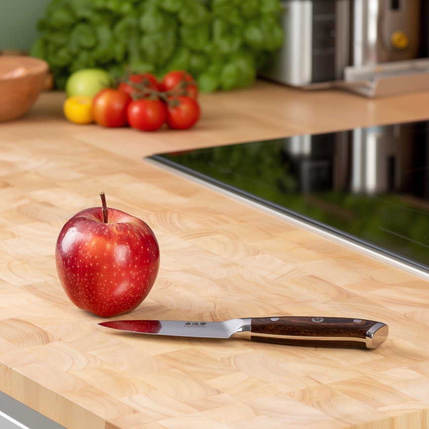 Gudaro - Damaskový kuchynský nôž FENG 3,5, 67 vrstiev ocele, dĺžka 9,5 cm