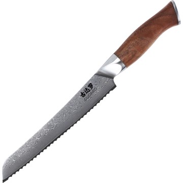 Gudaro - Damaškový kuchynský nôž na pečivo TAKUMI 8