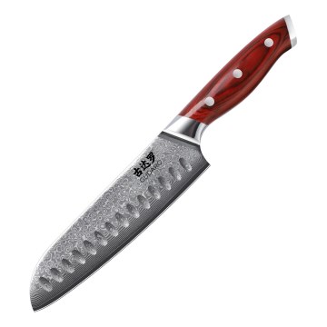 Gudaro - Damaškový Santoku kuchynský nôž KENSHO 7