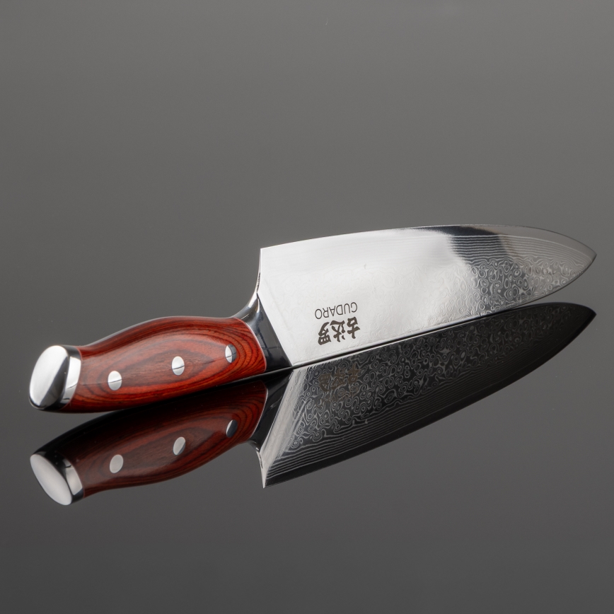 Gudaro - Damaškový šéfkuchársky nôž KENSHO 8, 67 vrstiev ocele, dĺžka 20 cm