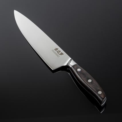 Gudaro - Damaškový šéfkuchársky nôž SHIRO 8, 67 vrstiev ocele, dĺžka 20 cm