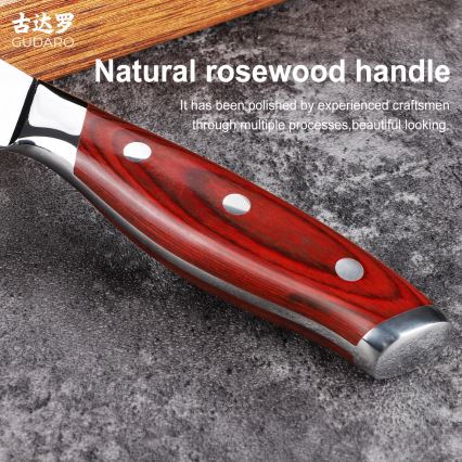 Gudaro - Damaškový vykosťovací nôž KENSHO 6, 67 vrstiev ocele, dĺžka 15 cm